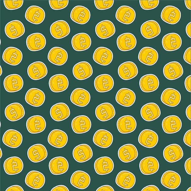 Coin of money pattern