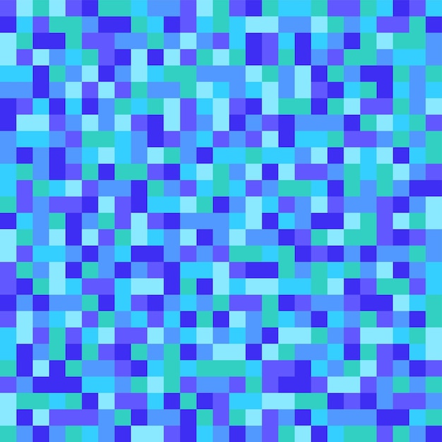 Cold Color Pixel Pattern or Background in Pixel Art