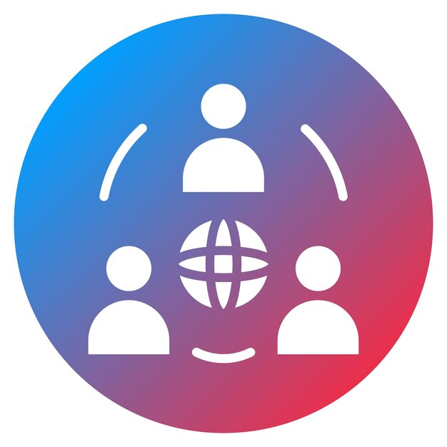 Collaboration icon vector image Can be used for Data Science