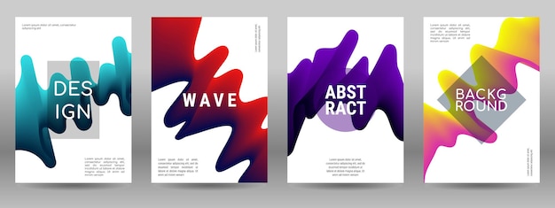 Collection of modern abstract covers
