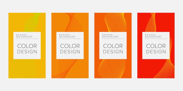 Color background banner vector design template