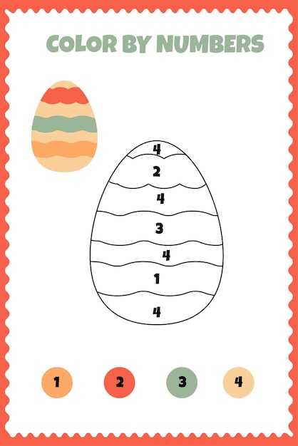 color by numbers egg 2