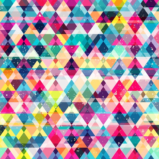 Colored mosaic seamless pattern eps 10 vector file