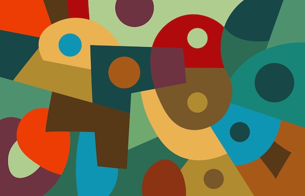 colorful abstract art for wall decoration