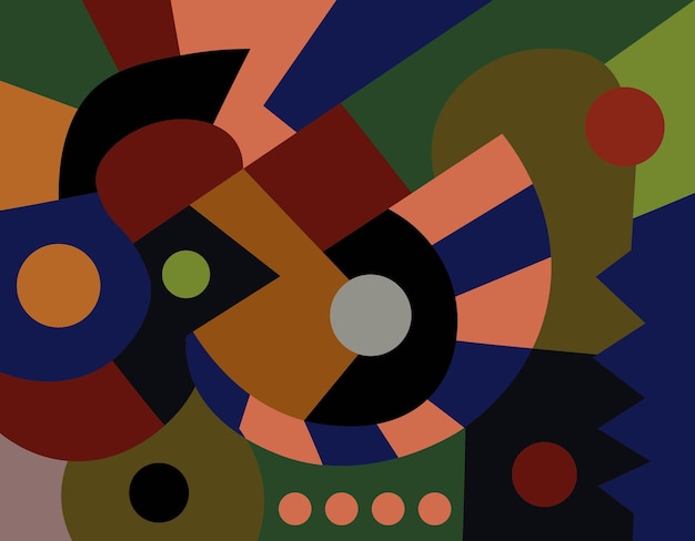 colorful abstract art for wall decoration