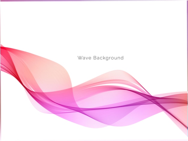 colorful dynamic wave design stylish background vector