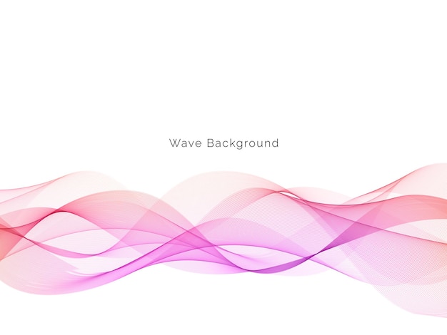 colorful dynamic wave design stylish background vector