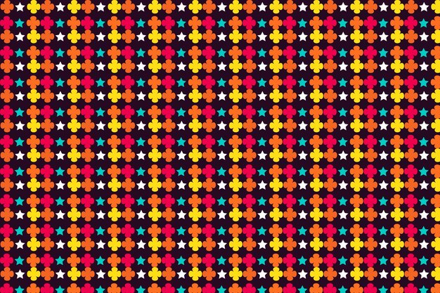 Colorful Geometric Mosaic Pattern