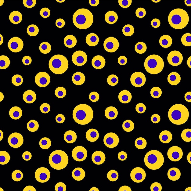 Colorful geometric seamless pattern with circles vector illustration
