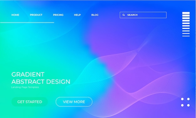 Colorful Grainy Vector Gradient Background Design Template
