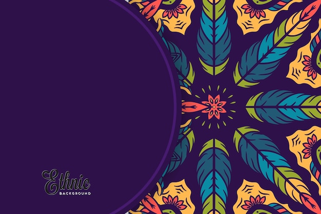 colorful mandala background template