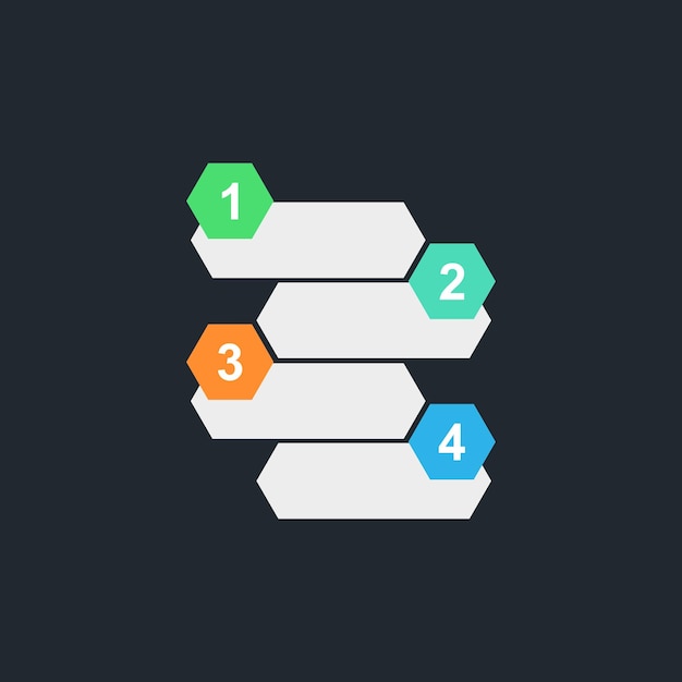 colourful timeline infographic elements