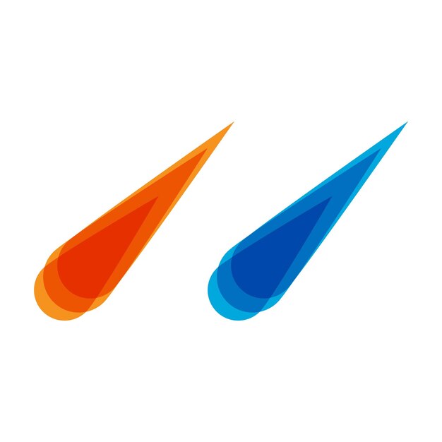 comet vector icon illustration
