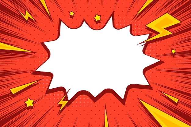 comic cartoon bubble speech blank template background