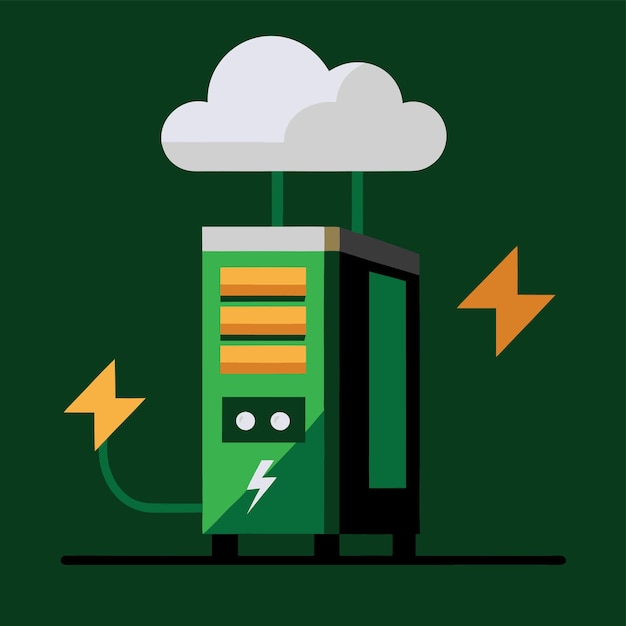 computer hardware components parts and devices featuring computer cabinet case vector style illustra