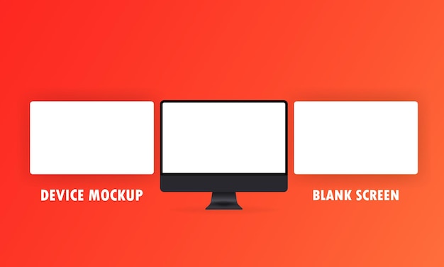Computer monitor with an empty screen