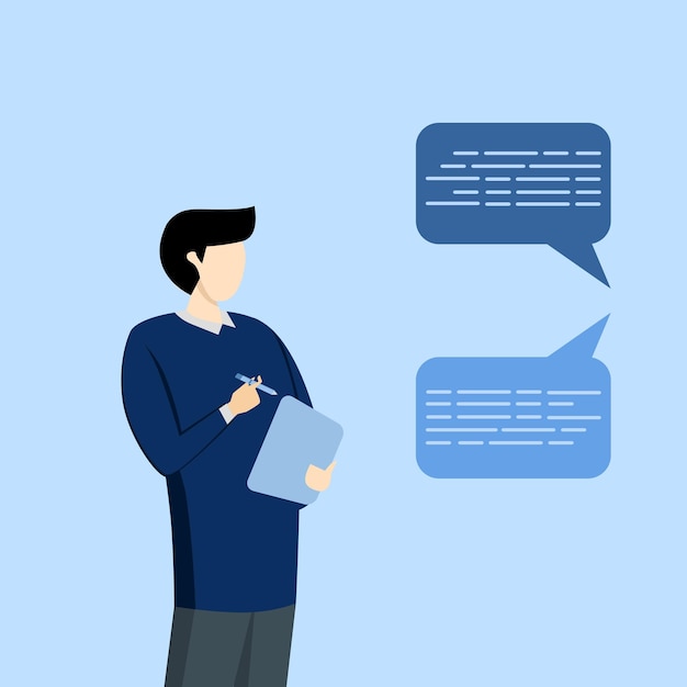 concept of writing important information, taking notes or minutes of meeting, conclusion or summary.