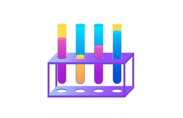Concept to conduct chemical experiments design. Process working in the lab web banner.