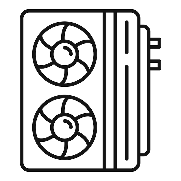 conditioner remote control icon outline vector thin line isolated black command appliance