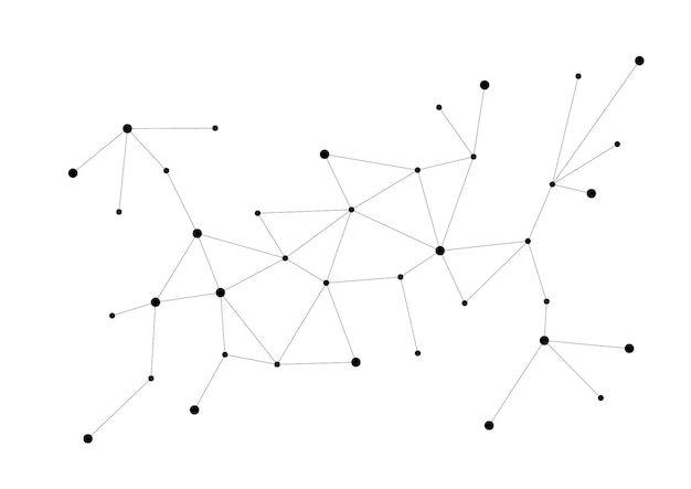 connected dots abstract connection design