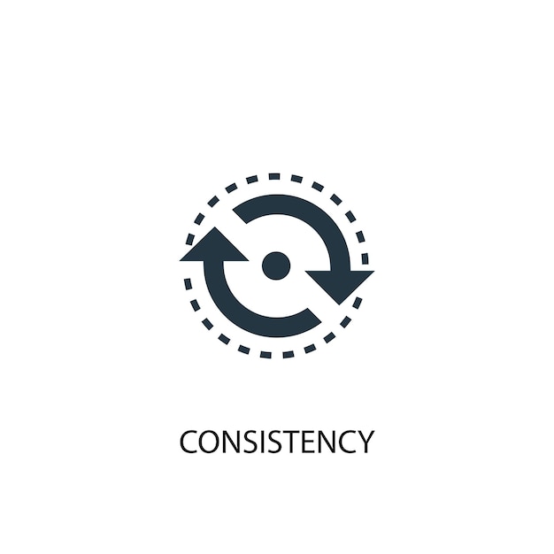 Consistency icon. Simple element illustration. consistency concept symbol design. Can be used for web and mobile.