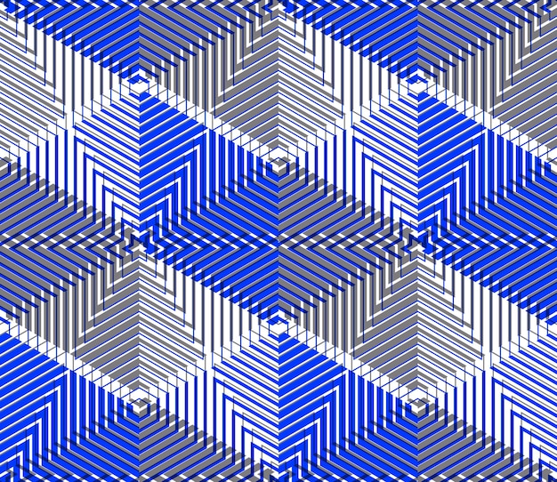 Contemporary abstract endless EPS10 background, three-dimensional repeated pattern. Decorative graphic entwine transparent ornament.