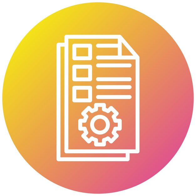 Contract Management Vector Icon Design Illustration