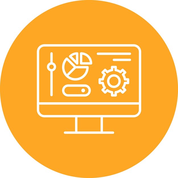 control panel icon vector image can be used for web hosting