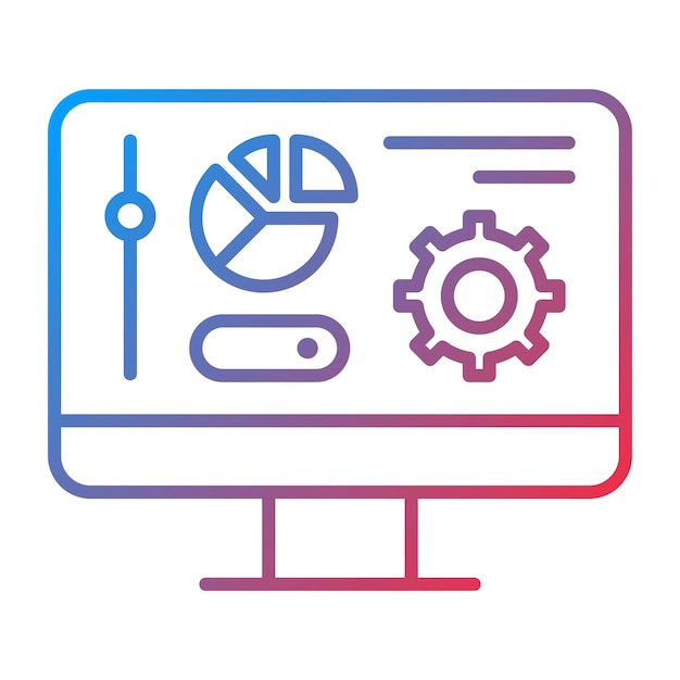 control panel icon vector image can be used for web hosting
