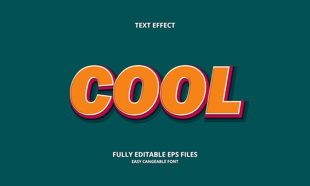 cool text effect design template