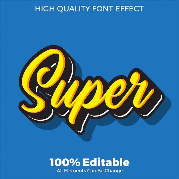 cool yellowscript text style editable font effect