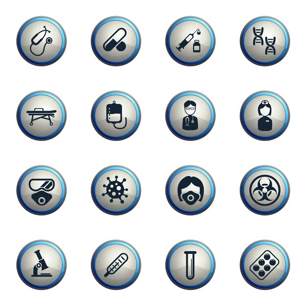 Coronavirus icon set for infographic or website Novel Coronavirus 2019nCoV