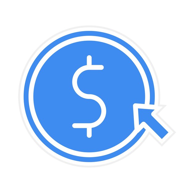 Cost Per Click icon vector image Can be used for Video Blog