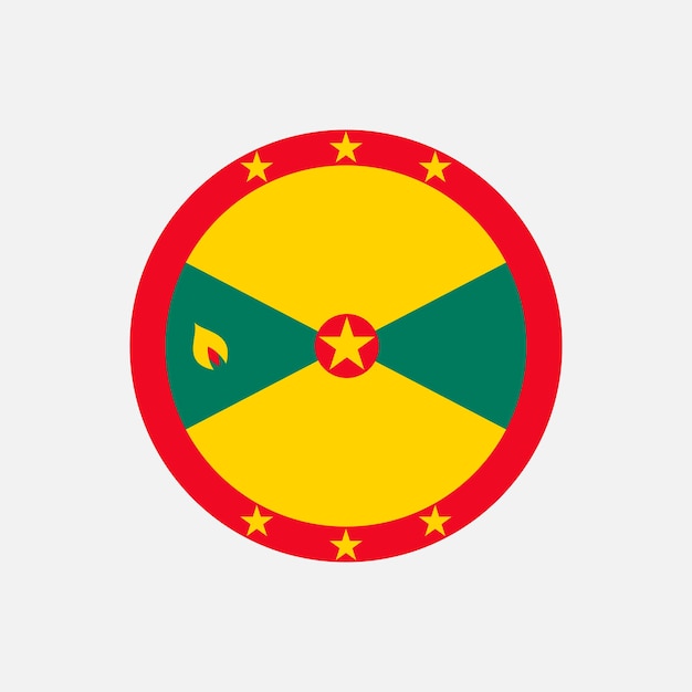 Country Grenada Grenada flag Vector illustration