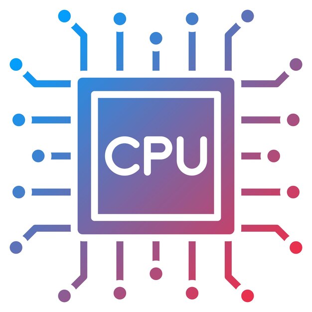 Cpu icon vector image Can be used for Computer Science