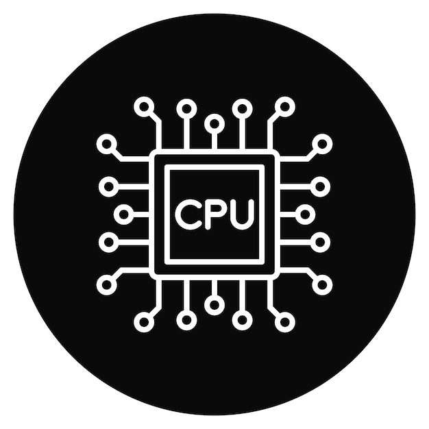 Cpu icon vector image Can be used for Computer Science