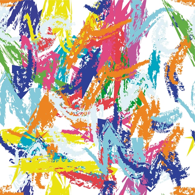 Crayon Line Fashion Background Pattern Seamless