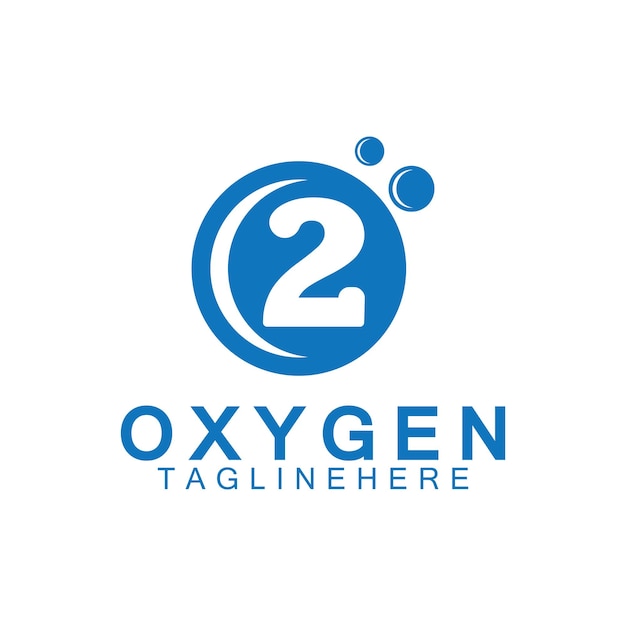 creative and simple oxygen icon logo design o2 initial o and number 2 logo