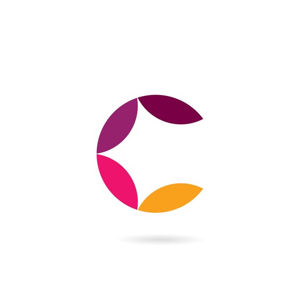 creative c logo icon initials based letters in vector