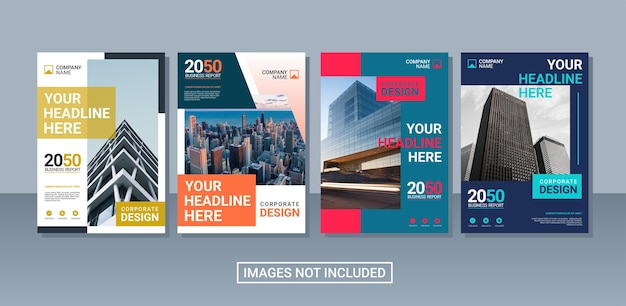 Creative corporate book cover collection template