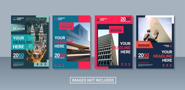 Creative corporate book cover collection template