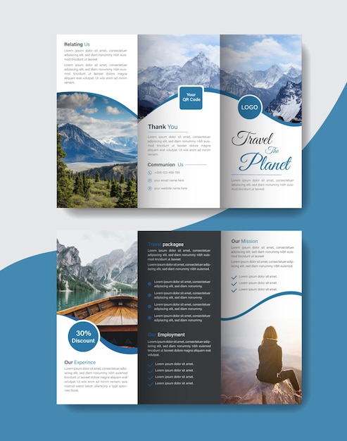 Creative Corporate Modern Business Trifold Brochure Template Design
