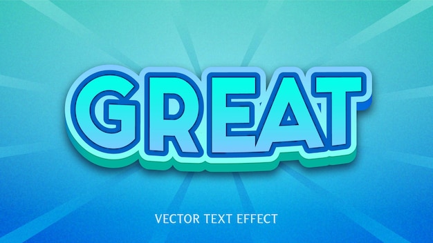 creative great vector text effect