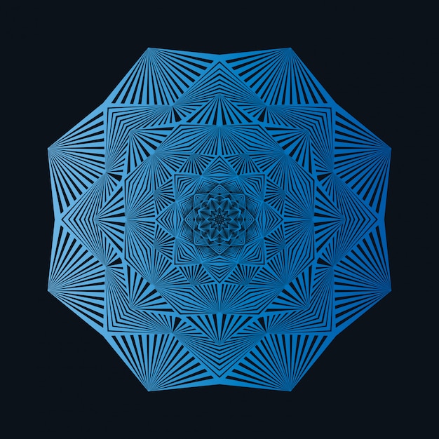 creative luxury mandala background with golden arabesque decoration