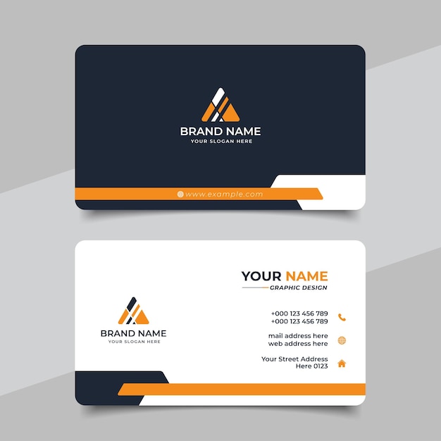 creative modern professional business card template design