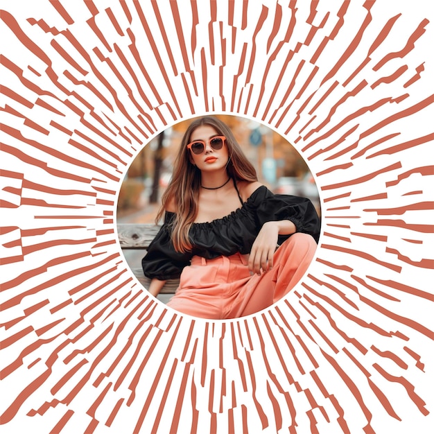 Creative modern stickers tiktok profile picture