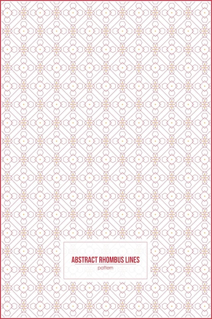 creative pattern of multiple rhombus line and hexagon
