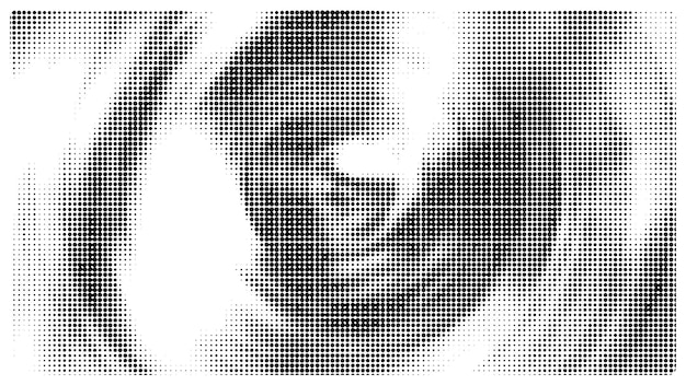 Creative round texture halftone vector template