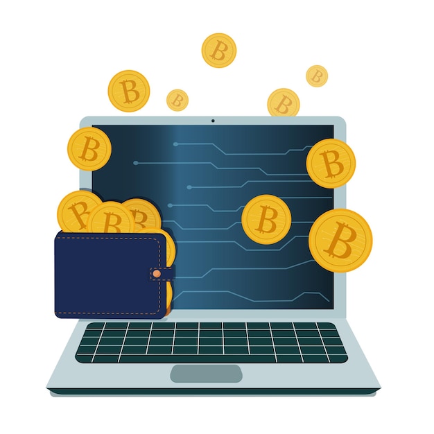 cryptocurrency, blockchain coins, bitcoin, mining. modern financial virtual instruments.