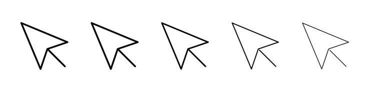 Vektor cursor icon vector logo sign